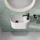 ARI SOLID SURFACE WALL BASIN 1TH CSB311-1 MATTE WHITE