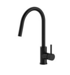 AXUS PIN SINK MIXER WITH PULL DOWN SPOUT AX16770.MB MATTE BLACK