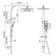 VITRA TWIN SHOWER NR301505CMB MATTE BLACK