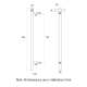 VERTICAL SINGLE HEATED RAIL 240V VSH900HBZ BRUSHED BRONZE