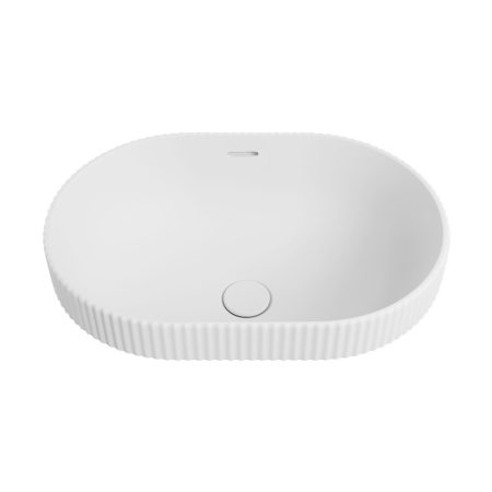 ELEANOR OVAL SEMI INSET BASIN RB469MW MATTE WHITE