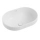ELEANOR OVAL SEMI INSET BASIN RB469 GLOSS WHITE