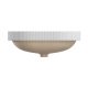ELEANOR OVAL SEMI INSET BASIN RB469 GLOSS WHITE