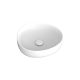 PEBBLE SMALL ABOVE COUNTER BASIN RB486 GLOSS WHITE