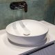 PEBBLE SMALL ABOVE COUNTER BASIN RB486 GLOSS WHITE