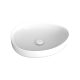 PEBBLE MEDIUM ABOVE COUNTER BASIN RB487 GLOSS WHITE