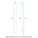 VERTICAL SINGLE HEATED RAIL 12V VP900B MATTE BLACK