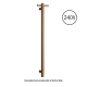 VERTICAL SINGLE HEATED RAIL 240V VSH900HBZ BRUSHED BRONZE