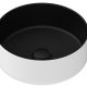 MARGOT DUO WHITE/BLACK CERAMIC BASIN 360×130 TOPCMAR360WB