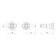 CROMFORD WALL TOP ASSEMBLIES 134-0600-00-1 CHROME