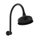 CROMFORD HIGH-RISE SHOWER ARM & ROSE 134-5300-10 MATTE BLACK