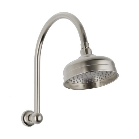 CROMFORD HIGH-RISE SHOWER ARM & ROSE 134-5300-40 BRUSHED NICKEL