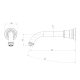 CROMFORD WALL BASIN/BATH OUTLET 134-7610-40-1 BRUSHED NICKEL