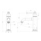 CROMFORD BASIN MIXER 134-7700-40-1 BRUSHED NICKEL