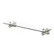 CROMFORD GLASS SHELF 450MM 134-8600-40 BRUSHED NICKEL