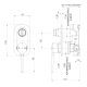 VASK SWITCHMIX SHOWER/BATH DIVERTER MIXER (COMPLETE KIT) 139-2910-31-1 BRUSHED CARBON