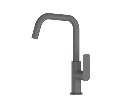 NOVI GOOSENECT SINK MIXER WITH SMARK AERATOR LF24203540GM GUNMETAL