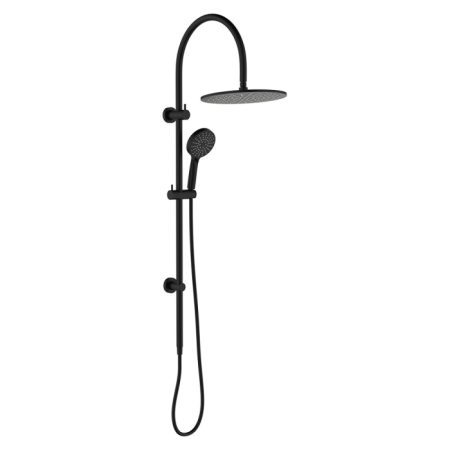 EMPIRE SLIM CURVED TWIN SHOWER 455110B MATTE BLACK