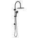 EMPIRE SLIM CURVED TWIN SHOWER 455110B MATTE BLACK