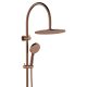 EMPIRE SLIM CURVED TWIN SHOWER 455110CO BRUSHED COPPER