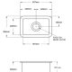 CUISINE 30×46 INSET FINE FIRECLAY SINK CU303FS-MW MATTE WHITE