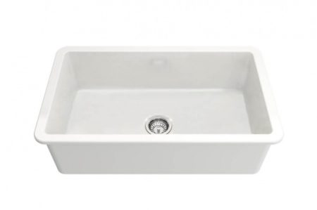 CUISINE 81×48 INSET FINE FIRECLAY SINK CU813FS-MW MATTE WHITE