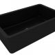 CUISINE 81×48 INSET FINE FIRECLAY SINK CU81FS-MB MATTE BLACK
