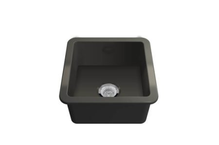 CUISINE 46×46 INSET FINE FIRECLAY SINK CU46FS-MB MATTE BLACK