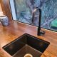 CUISINE 46×46 INSET FINE FIRECLAY SINK CU46FS-MB MATTE BLACK