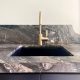 CUISINE 46×46 INSET FINE FIRECLAY SINK CU46FS-MB MATTE BLACK