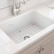 CUISINE 46×46 INSET FINE FIRECLAY SINK CU68FS WHITE GLOSS