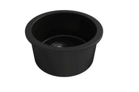 CUISINE ROUND 47 INSET FINE FIRECLAY SINK CUR47FS-MB MATTE BLACK