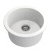 CUISINE ROUND 47 INSET FINE FIRECLAY SINK CUR473FS-MW MATTE WHITE