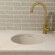 CUISINE ROUND 47 INSET FINE FIRECLAY SINK CUR47FS WHITE GLOSS