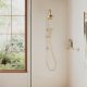 CROMFORD HEATED TOWEL LADDER 550MM x 750MM 134-8750-12 BRUSHED GOLD