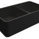 NOVI 85×46 FINE FIRECLAY DOUBLE BOWL BUTLER SINK NO85FS-MB MATTE BLACK