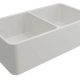 NOVI 85×46 FINE FIRECLAY DOUBLE BOWL BUTLER SINK NO853FS-MW MATTE WHITE