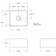 NOVI 50×46 FINE FIRECLAY FARMHOUSE BUTLER SINK NO503FS-MW MATTE WHITE