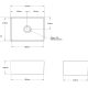 NOVI 60×46 FINE FIRECLAY FARMHOUSE BUTLER SINK NO603FS-MW MATTE WHITE