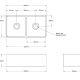 NOVI 85×46 FINE FIRECLAY DOUBLE BOWL BUTLER SINK NO85FS-MB MATTE BLACK