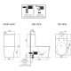 VEGA TOILET SUITE WITH THEA LUXURY BIDET SEAT BS36L+TL6086A GLOSS WHITE
