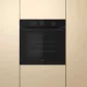 60CM MULTIFUNCTION OVEN WITH SMART CLEAN W4OMK38HU0BA BLACK/GLASS