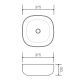SYNERGII ABOVE COUNTER BASIN 375X375MM SY04612.MW MATTE WHITE
