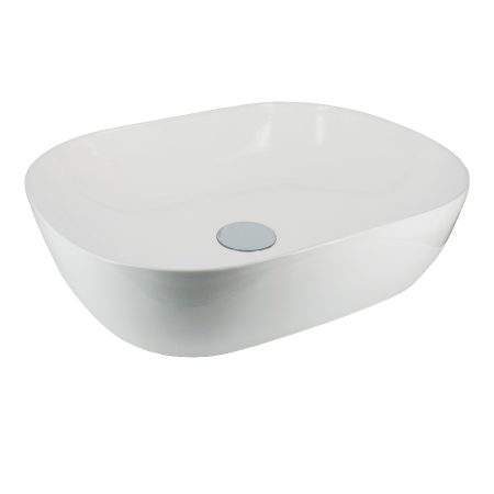 SYNERGII ABOVE COUNTER BASIN 470X375MM (32MM NO O/F) SY04615.MW MATTE WHITE