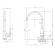 ARLO SINK MIXER WITH 200MM GOOSENECK 151-7310-00-1