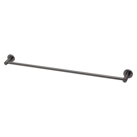 RADII 800MM SINGLE TOWEL RAIL ROUND PLATE RA803-31 BRUSHED CARBON