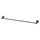 RADII 800MM SINGLE TOWEL RAIL ROUND PLATE RA803-31 BRUSHED CARBON