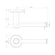 RADII TOILET ROLL HOLDER ROUND PLATE RA892-31 BRUSHED CARBON