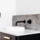 ROUND WALL MIXER PINLESS HANDLE TRIM KIT ONLY MW03PN-FIN MATTE BLACK