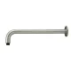 ROUND WALL SHOWER CURVED ARM 400MM MA09-400-PVDBN BRUSHED NICKEL